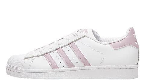 adidas superstar white and pink.